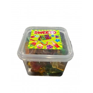 Sweeto Jelly Sweets Fruit Worms Halal 160g 12 Tub